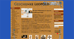 Desktop Screenshot of geschenke-leopold.eu